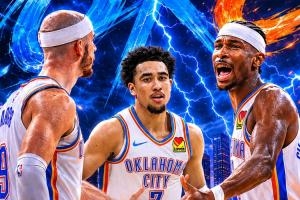 ⚡MVP+卡秃+魔仙狂轰74分 雷霆抢占天王山3-2夺赛点!